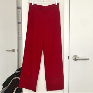 Red Culottes made in Italy